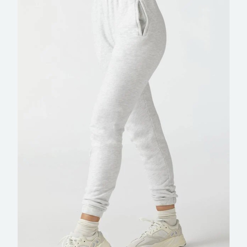 Joah Brown Light Gray S/M Empire Joggers Sweatpants